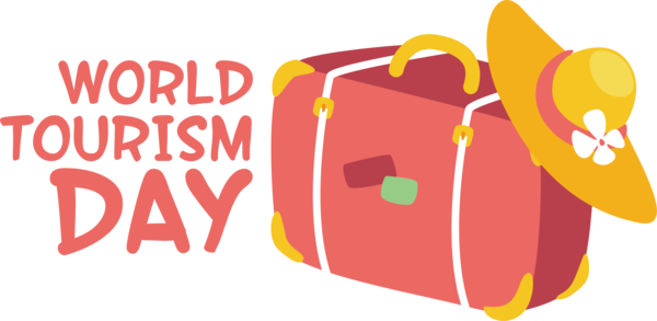Transparent World Tourism Day Logo Design Yellow for Tourism Day for World Tourism Day