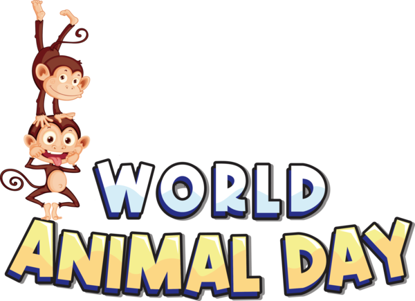 Transparent World Animal Day Human Cartoon Happiness for Animal Day for World Animal Day