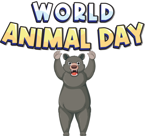 Transparent World Animal Day Bears Human Horse for Animal Day for World Animal Day