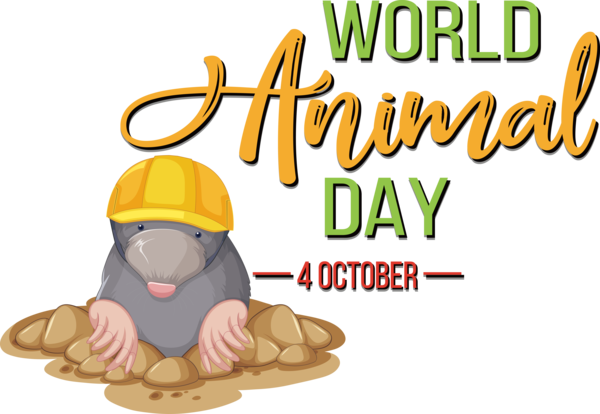 Transparent World Animal Day Cartoon Vector for Animal Day for World Animal Day