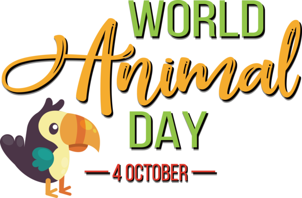 Transparent World Animal Day Birds Logo Cartoon for Animal Day for World Animal Day