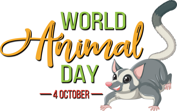 Transparent World Animal Day Cat Muroids Cat-like for Animal Day for World Animal Day