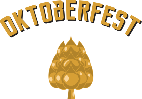 Transparent Oktoberfest Symbol Logo Yellow for Beer Festival Oktoberfest for Oktoberfest