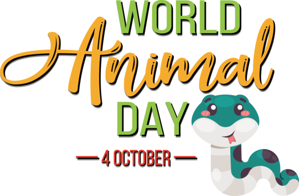 Transparent World Animal Day Logo Cartoon Line for Animal Day for World Animal Day