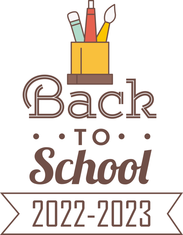 Transparent Back to School Logo back Line for Back to School 2023 for Back To School