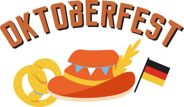 Transparent Oktoberfest Fast food Logo Cartoon for Beer Festival Oktoberfest for Oktoberfest