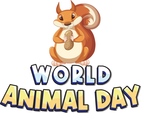 Transparent World Animal Day Rodents Dog Cartoon for Animal Day for World Animal Day