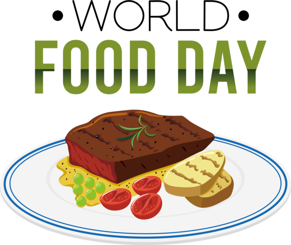 Transparent World Food Day Pasta Dish Plate for Food Day for World Food Day