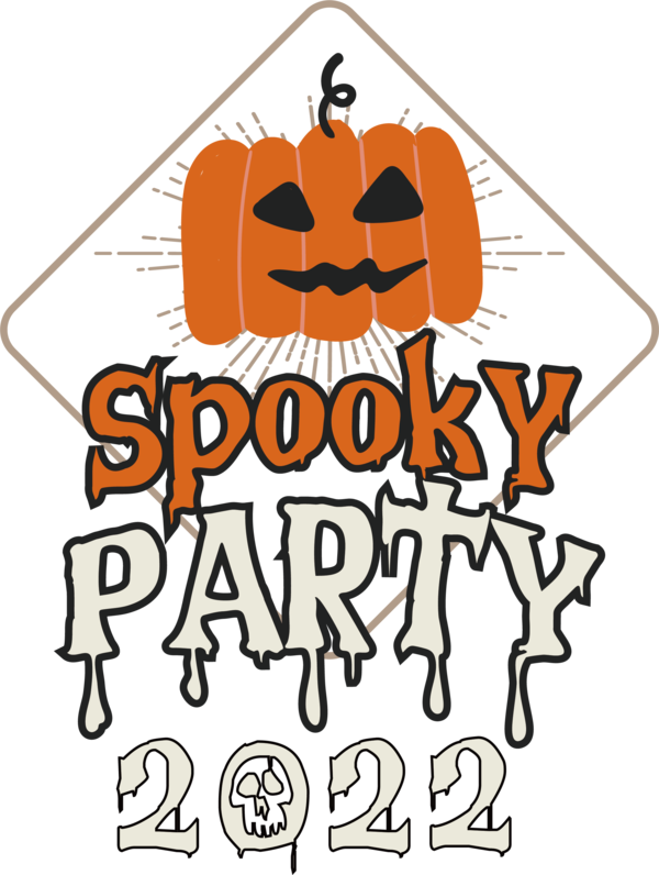 Transparent Halloween Design Logo Text for Halloween Party for Halloween