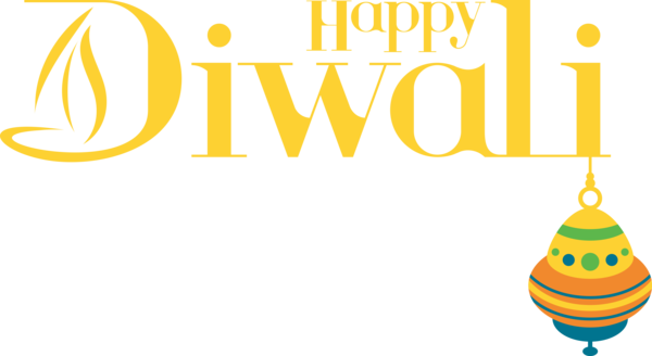 Transparent Diwali Logo Yellow Design for Happy Diwali for Diwali