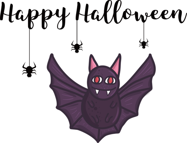 Transparent Halloween Cat small Violet for Happy Halloween for Halloween