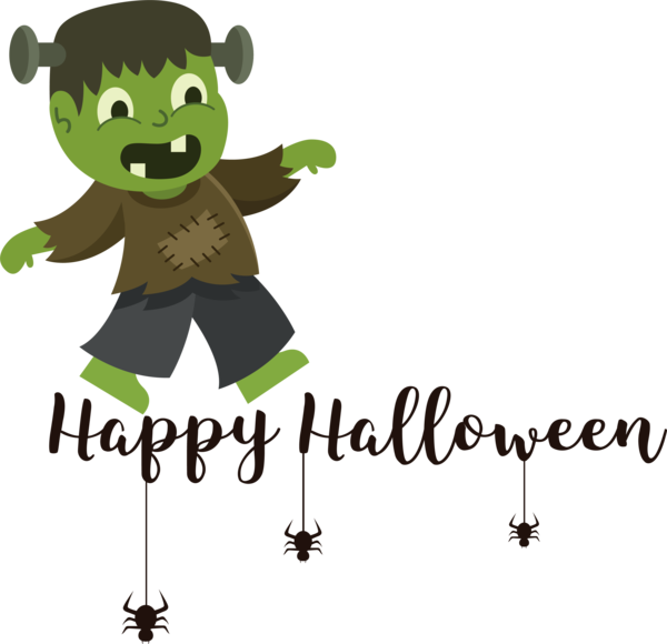 Transparent Halloween Human Leaf Cartoon for Happy Halloween for Halloween