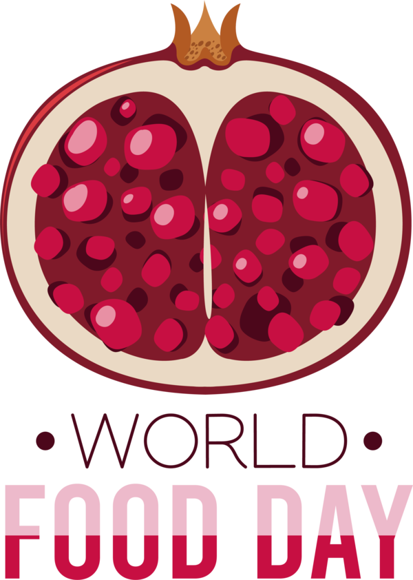 Transparent World Food Day Logo Drawing Pomegranate for Food Day for World Food Day