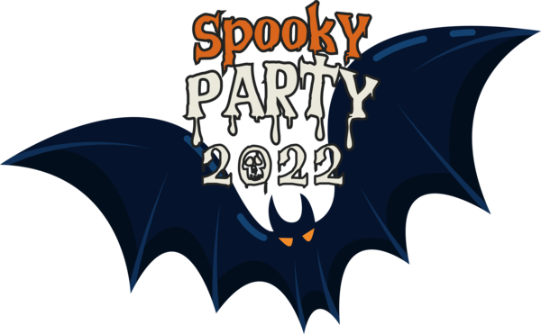 Transparent Halloween Logo Font Text for Halloween Party for Halloween