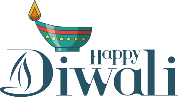 Transparent Diwali Design Logo Text for Happy Diwali for Diwali