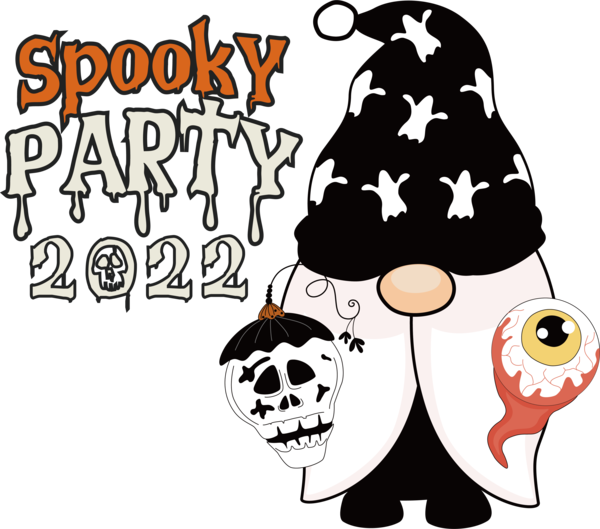 Transparent Halloween Drawing Cartoon Logo for Halloween Party for Halloween