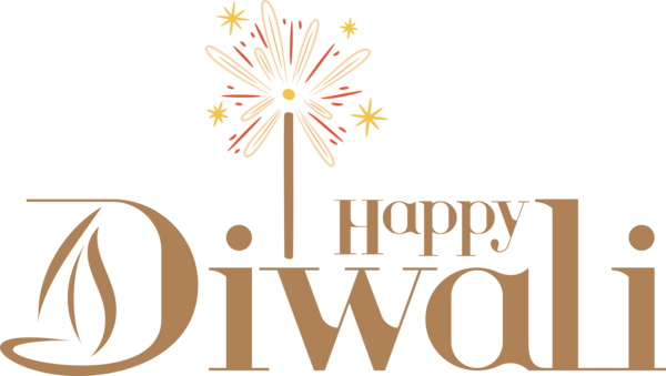 Transparent Diwali Logo Line Flower for Happy Diwali for Diwali