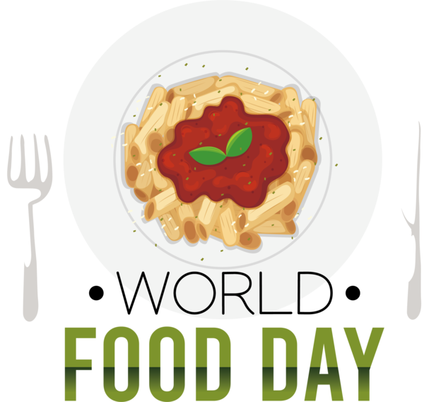 Transparent World Food Day Pasta Drawing Plate for Food Day for World Food Day