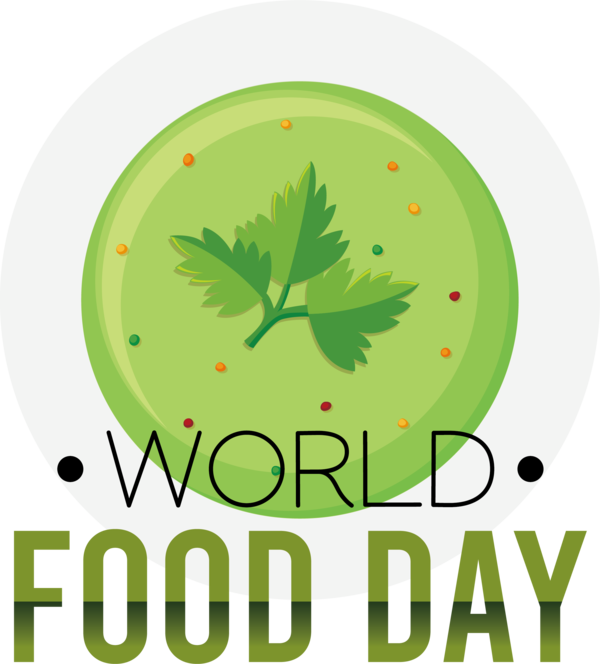 Transparent World Food Day Leaf Logo Green for Food Day for World Food Day