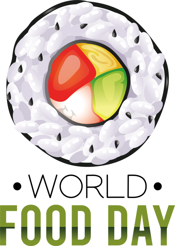 Transparent World Food Day Sushi Japanese Cuisine Drawing for Food Day for World Food Day