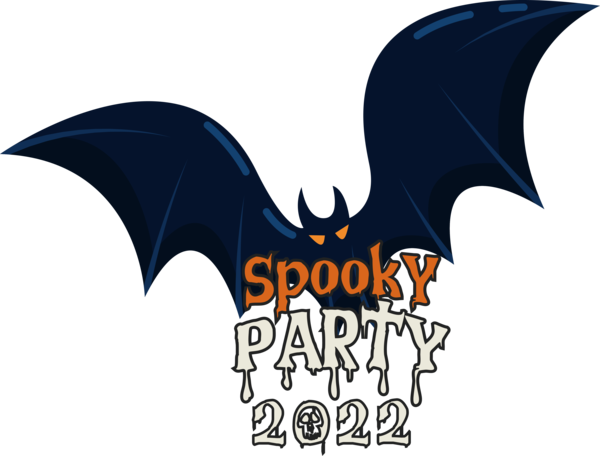 Transparent Halloween Logo Font Text for Halloween Party for Halloween
