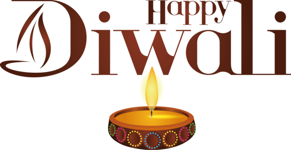 Transparent Diwali Design Text for Happy Diwali for Diwali