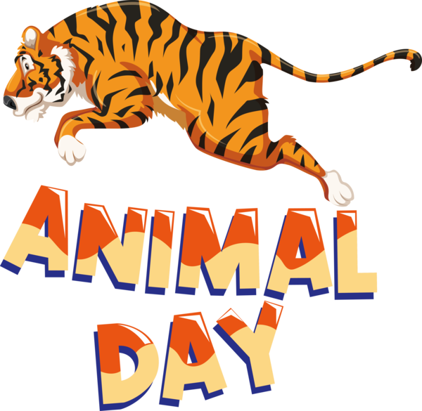 Transparent World Animal Day Tiger Jaguar Royalty-free for Animal Day for World Animal Day