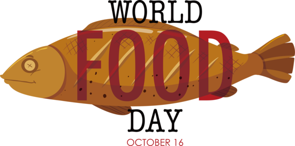 Transparent World Food Day Logo Cartoon Design for Food Day for World Food Day