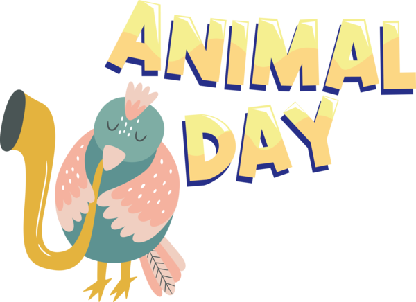 Transparent World Animal Day Cartoon Art Museum Drawing Animation for Animal Day for World Animal Day