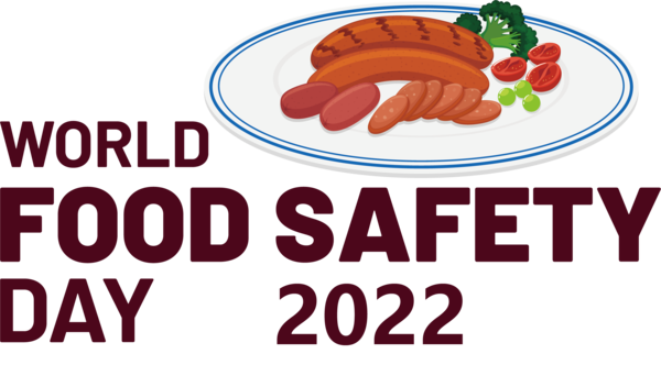 Transparent world food day Think Safety First Sign Natural food Logo for food day for World Food Day