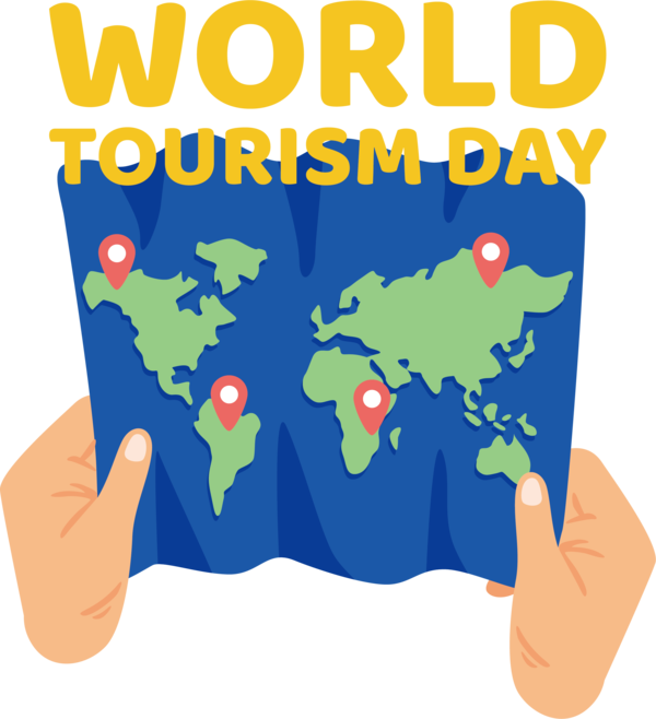 Transparent World Tourism Day Human Behavior Logo for Tourism Day for World Tourism Day