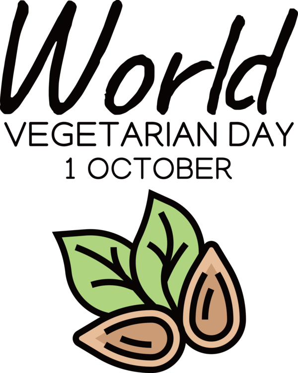 Transparent World Vegetarian Day Flower Tree Leaf for Vegetarian Day for World Vegetarian Day