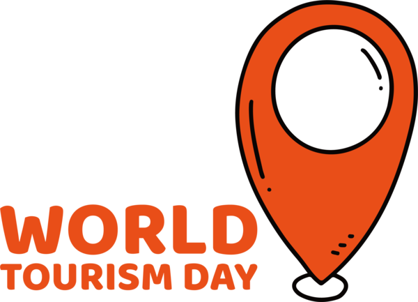 Transparent World Tourism Day Design Line Text for Tourism Day for World Tourism Day
