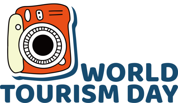 Transparent World Tourism Day Logo Text Design for Tourism Day for World Tourism Day