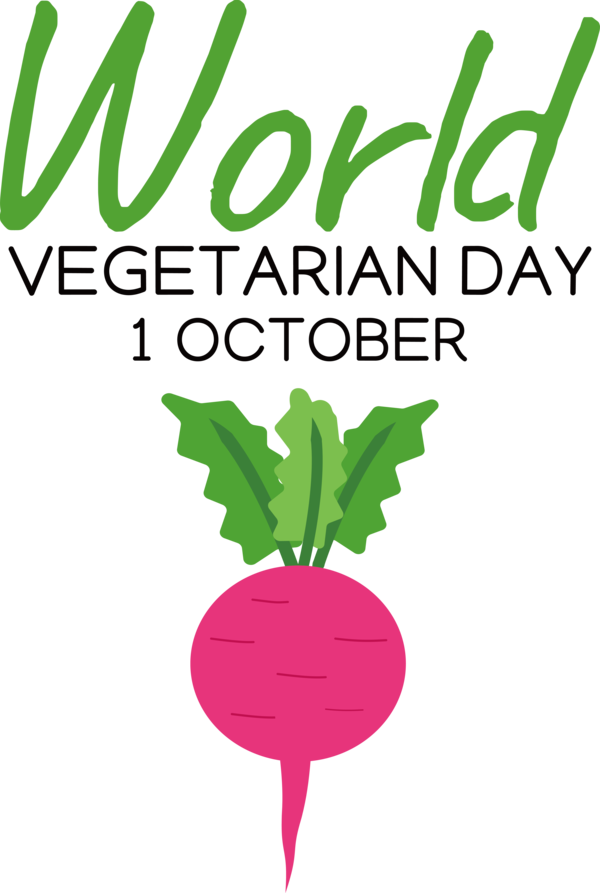 Transparent World Vegetarian Day Leaf Logo Plant stem for Vegetarian Day for World Vegetarian Day