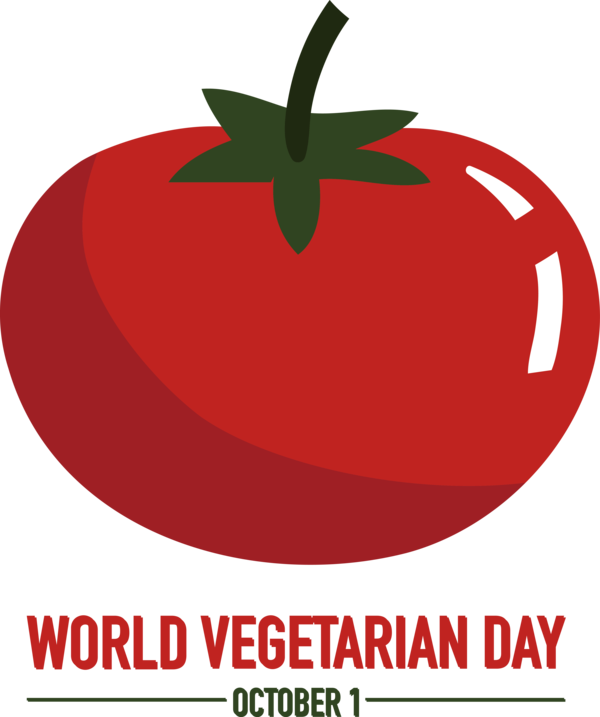 Transparent World Vegetarian Day Tomato Natural food Plant for Vegetarian Day for World Vegetarian Day