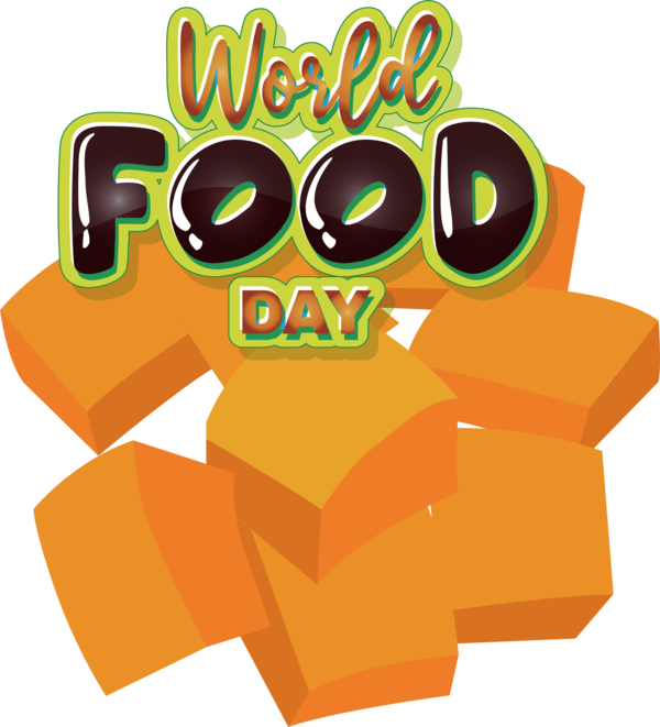 Transparent world food day Cartoon Logo Line for food day for World Food Day