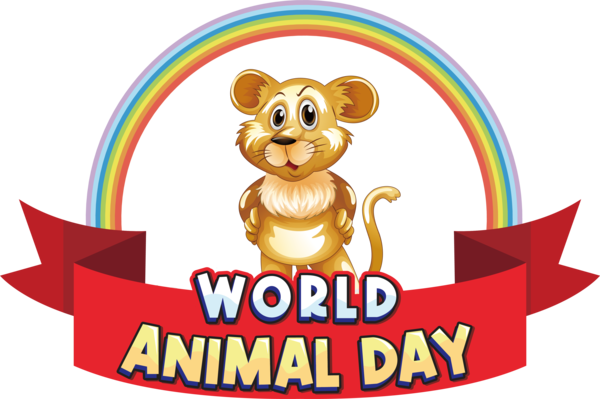 Transparent World Animal Day Design Logo Royalty-free for Animal Day for World Animal Day