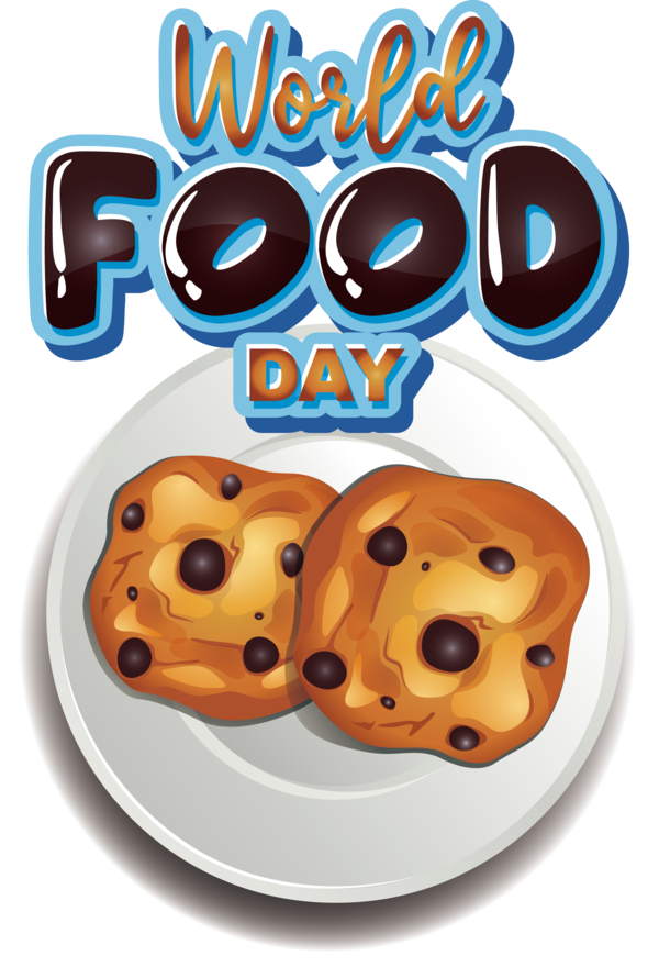 Transparent world food day Doughnut Font Headgear for food day for World Food Day