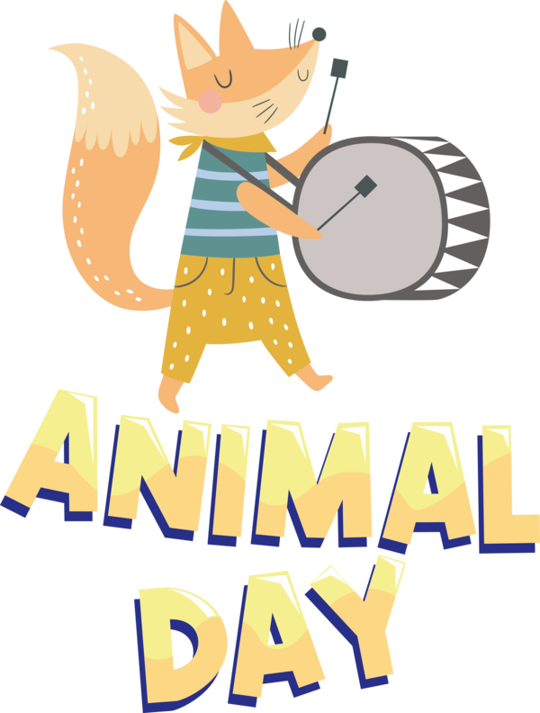 Transparent World Animal Day Photographic film Drawing Cartoon for Animal Day for World Animal Day
