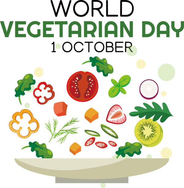 Transparent World Vegetarian Day Salad Vegetable Vegetable salad for Vegetarian Day for World Vegetarian Day