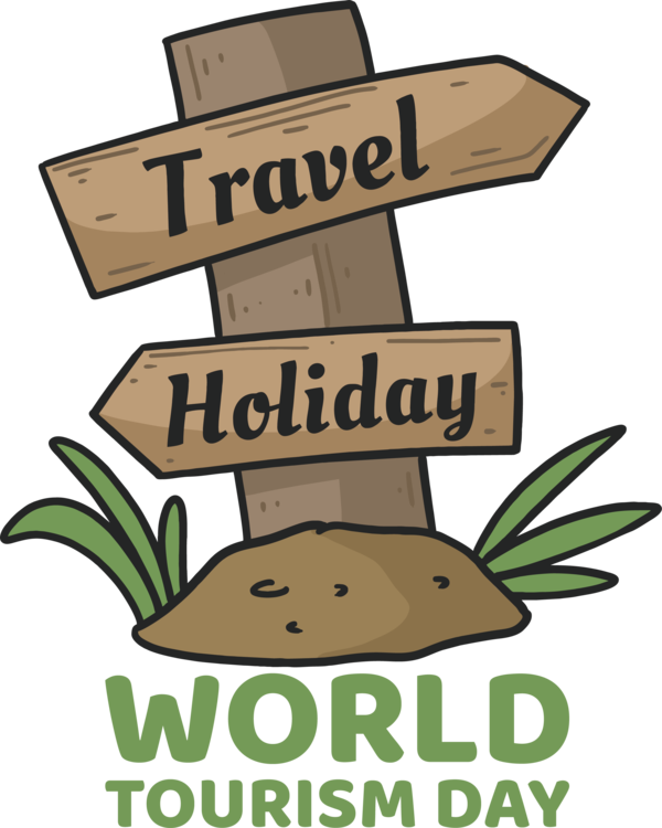 Transparent World Tourism Day Symbol Logo Sign for Tourism Day for World Tourism Day