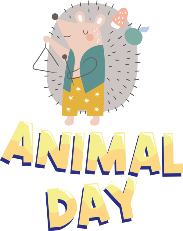 Transparent World Animal Day Drawing Birthday Cartoon for Animal Day for World Animal Day
