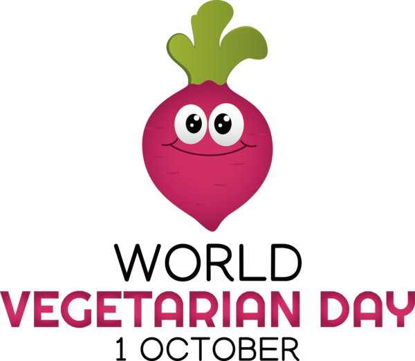 Transparent World Vegetarian Day Leaf Logo Text for Vegetarian Day for World Vegetarian Day