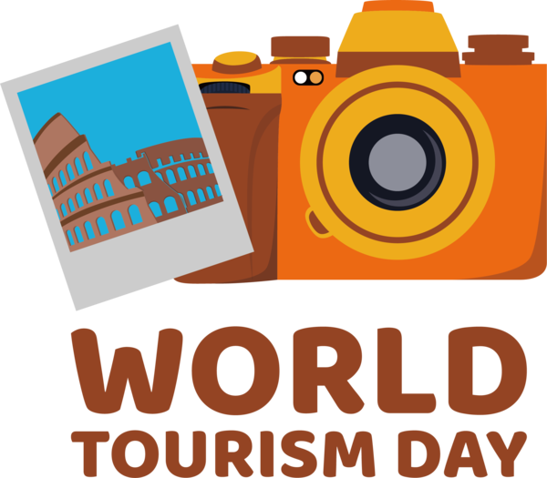 Transparent World Tourism Day Logo Drawing Design for Tourism Day for World Tourism Day