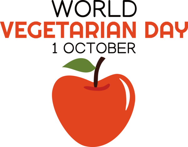 Transparent World Vegetarian Day Logo Superfood Line for Vegetarian Day for World Vegetarian Day