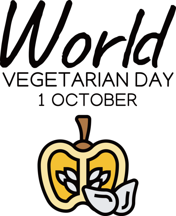 Transparent World Vegetarian Day Logo Commodity Cartoon for Vegetarian Day for World Vegetarian Day