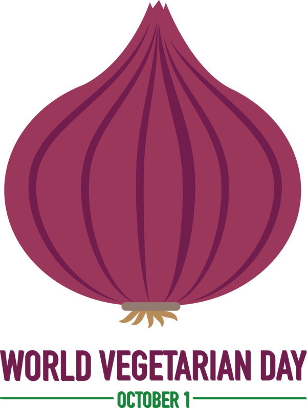 Transparent World Vegetarian Day Leaf Onion Violet for Vegetarian Day for World Vegetarian Day