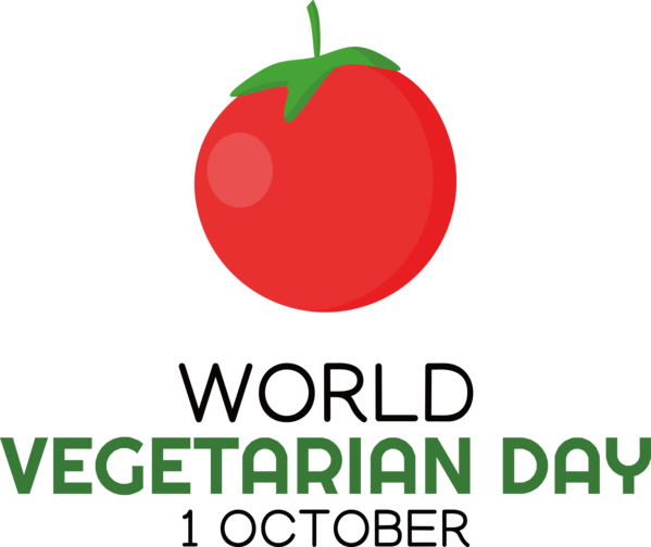 Transparent World Vegetarian Day Natural food Logo Local food for Vegetarian Day for World Vegetarian Day