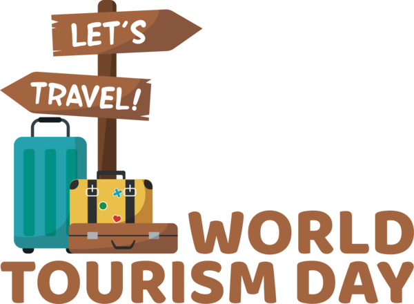 Transparent World Tourism Day Human Logo Design for Tourism Day for World Tourism Day